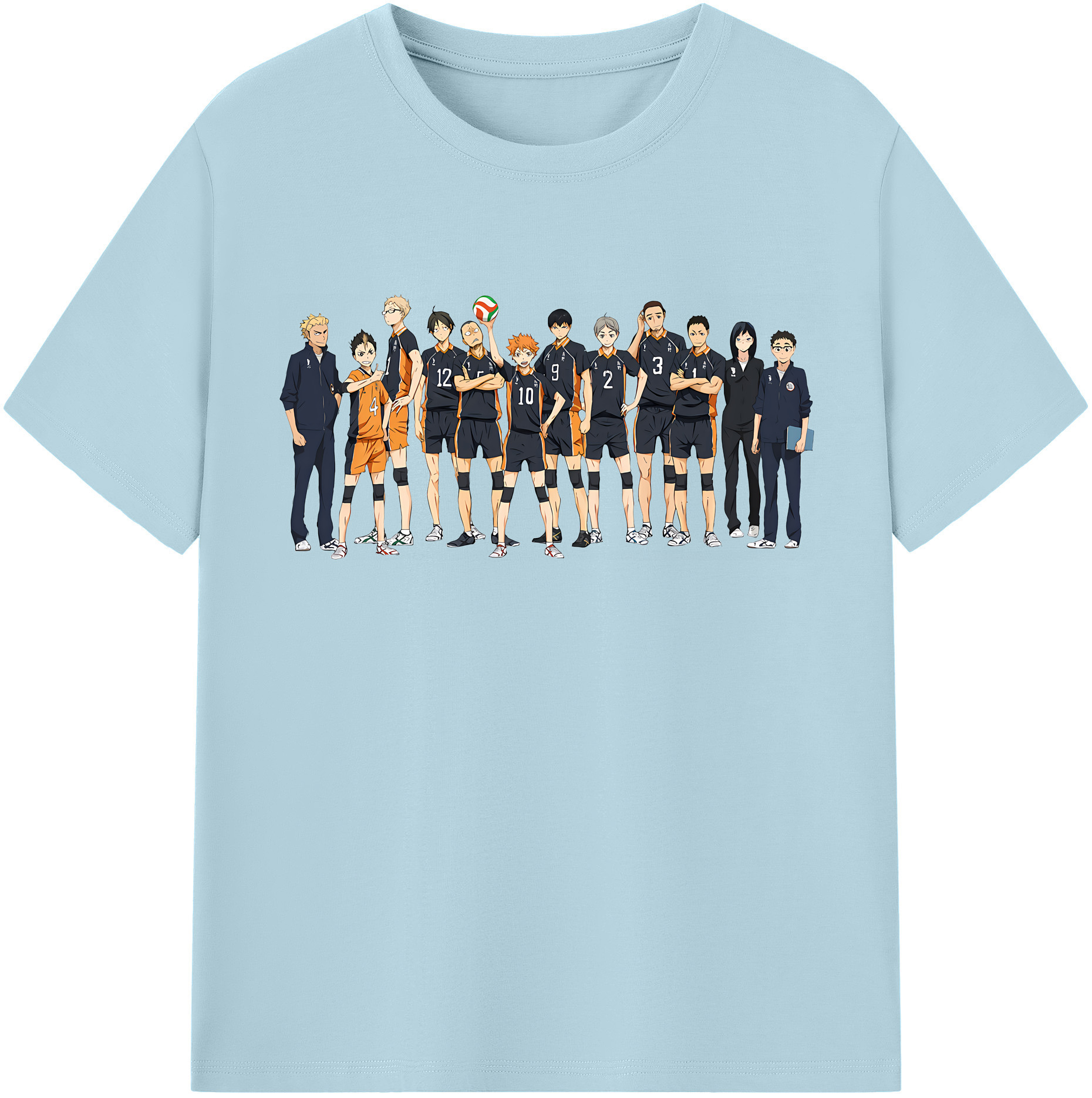 （画像用） ハイキュー!! Haikyu!! 綿100％半袖Tシャツ（フロントプリント）